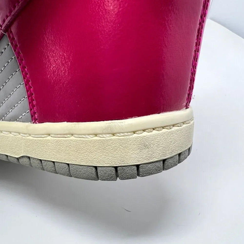 Nike Dunk Sky High Medium Grey Fuchsia 528899-001 2012 Size 9 Hidden Wedge